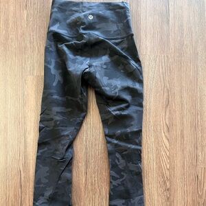 Lululemon camo wunder train high rise tight 25”